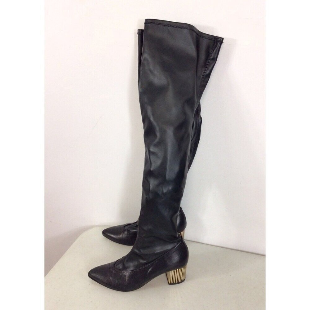 Eram Leather Boots Knee High Womens 37